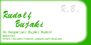 rudolf bujaki business card